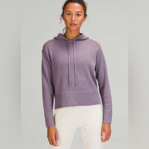 Lululemon Double Knit Sweater Hoodie in DUSKY LAVENDER